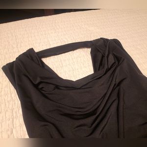 Charlotte Russe Black Cowl Neck Bodycon Dress